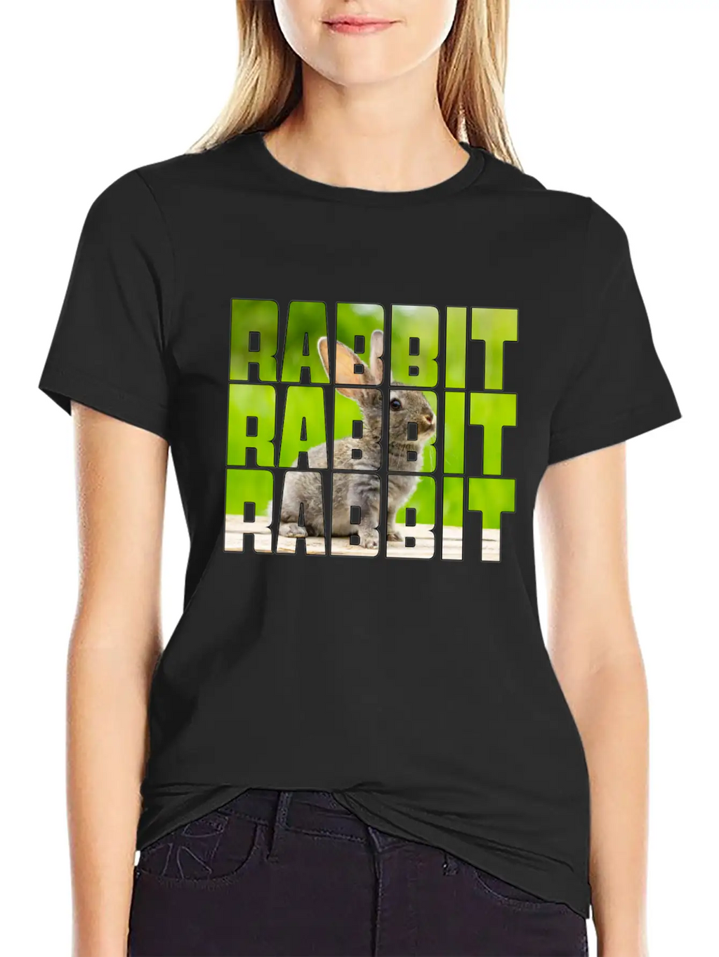 Rabbit Casual Graphic T-Shirt – Simple And Comfortable Daily Wear