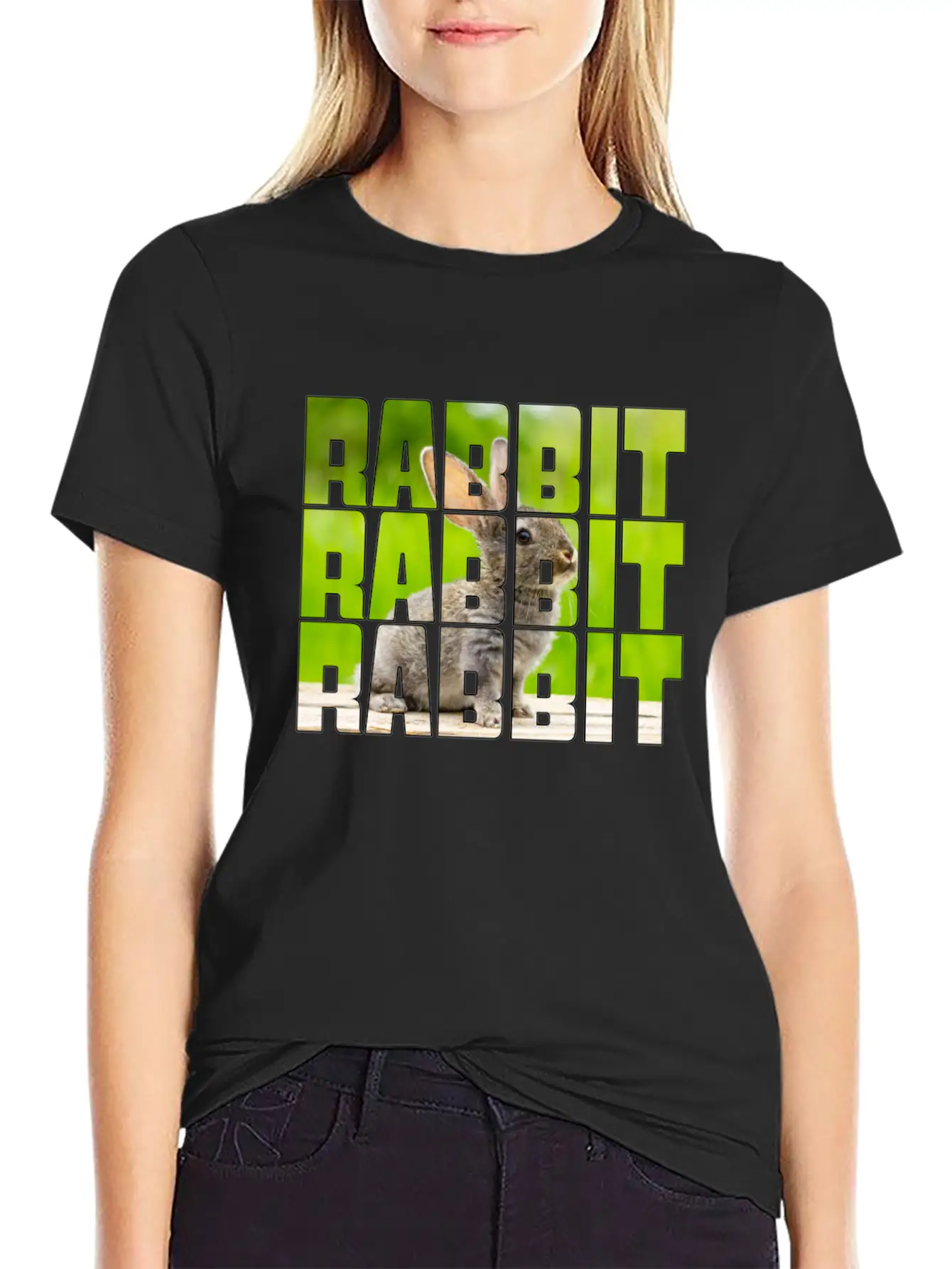 Rabbit Casual Graphic T-Shirt – Simple And Comfortable Daily Wear