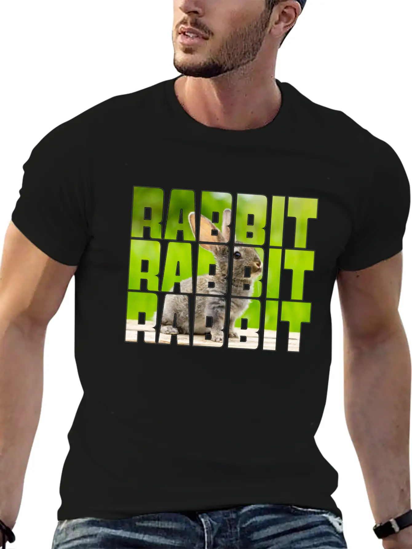 Rabbit Casual Graphic T-Shirt – Simple And Comfortable Daily Wear