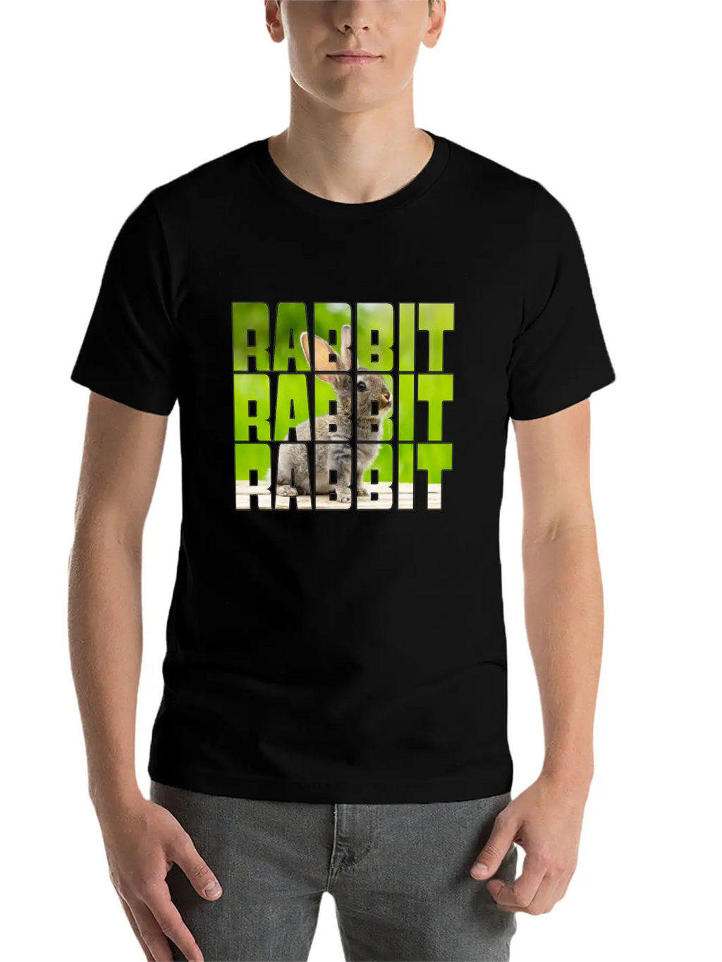 Rabbit Casual Graphic T-Shirt – Simple And Comfortable Daily Wear