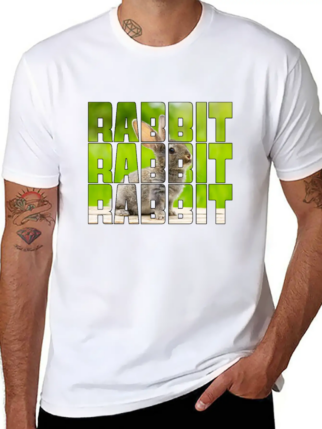 Rabbit Casual Graphic T-Shirt – Simple And Comfortable Daily Wear