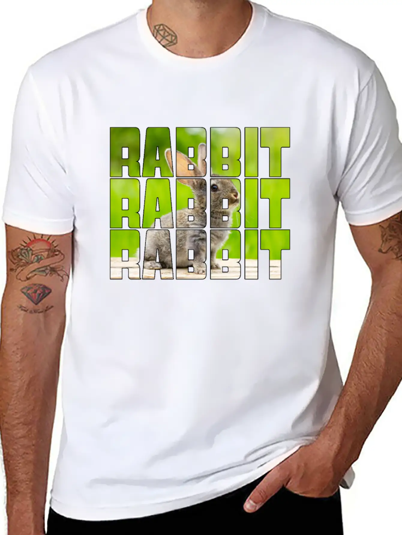 Rabbit Casual Graphic T-Shirt – Simple And Comfortable Daily Wear