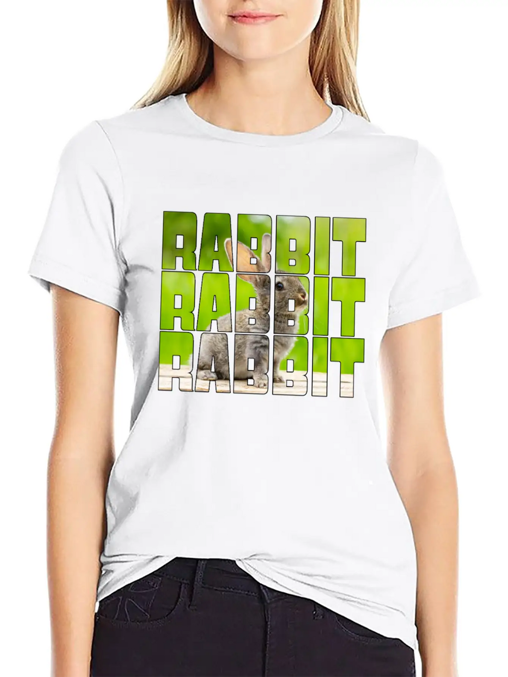 Rabbit Casual Graphic T-Shirt – Simple And Comfortable Daily Wear