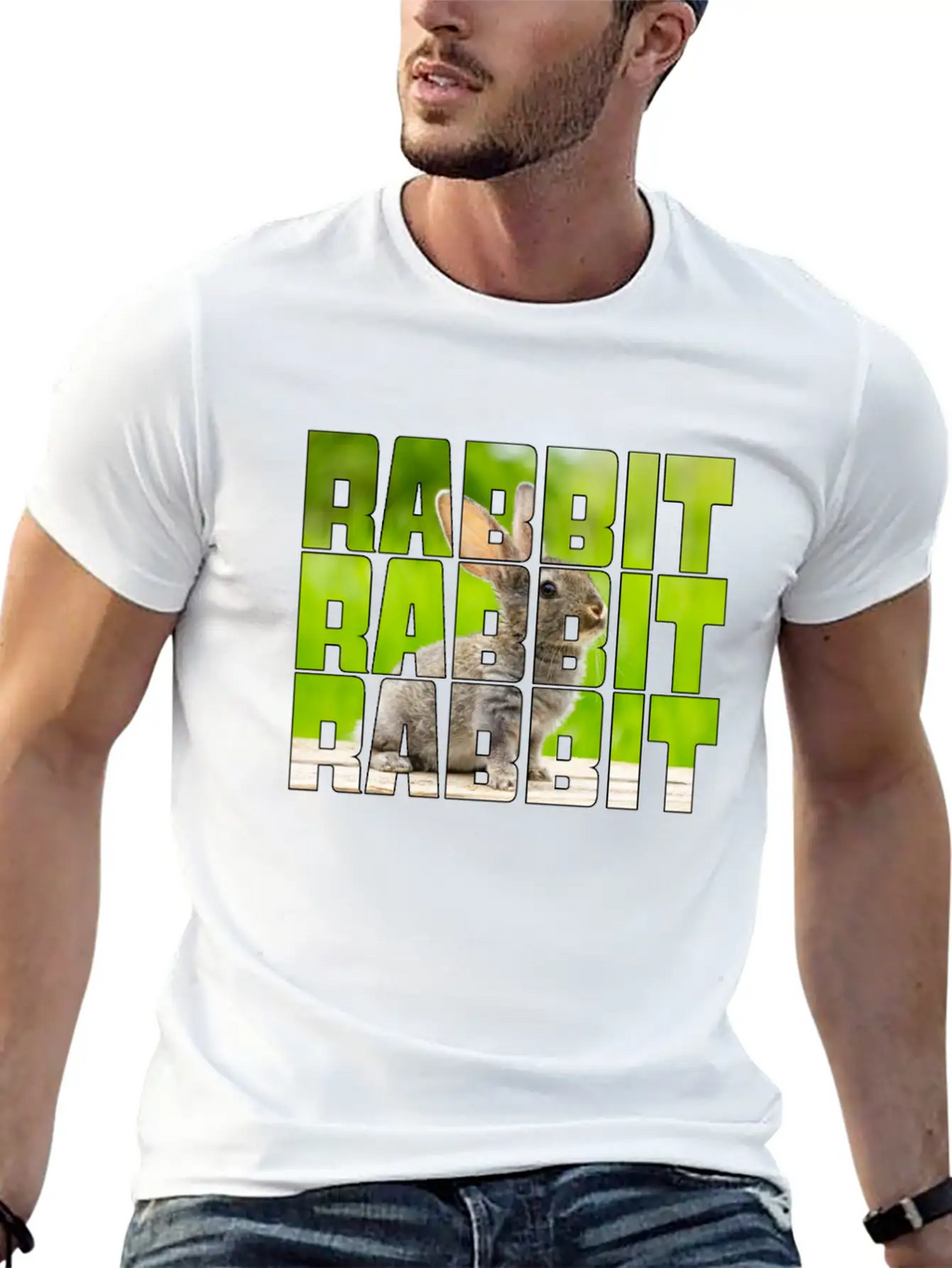 Rabbit Casual Graphic T-Shirt – Simple And Comfortable Daily Wear