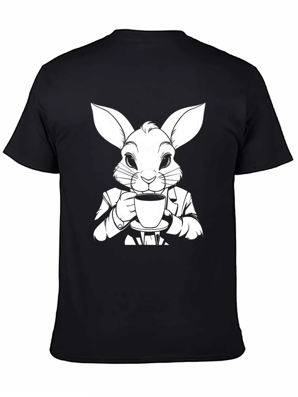 Rabbit Coffee Stylish Everyday T-Shirt – Unisex Basic Cotton Tee