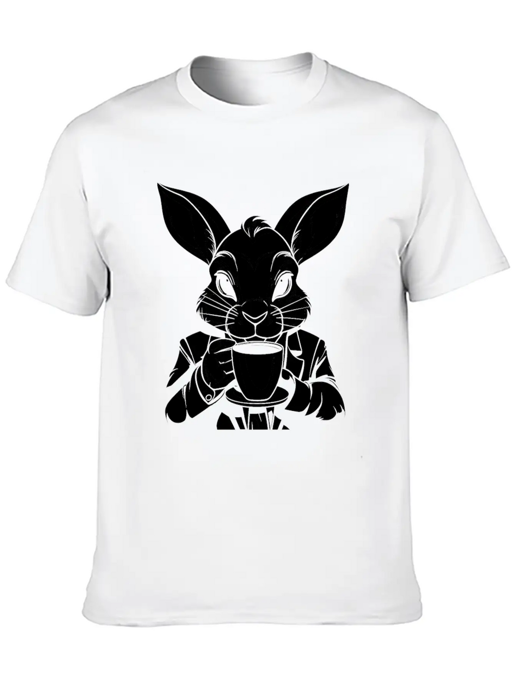 Rabbit Coffee Stylish Everyday T-Shirt – Unisex Basic Cotton Tee
