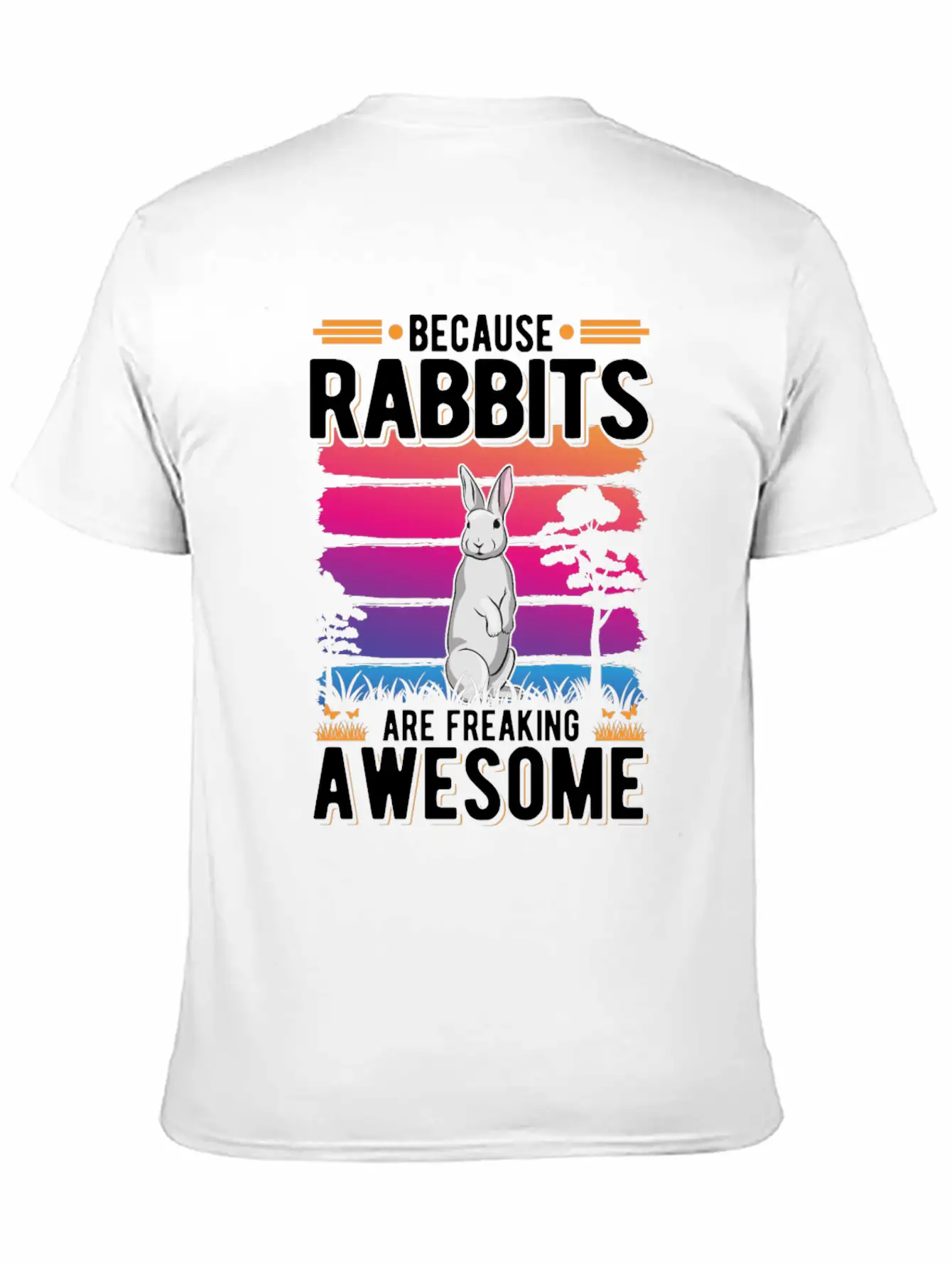 Rabbit Gift Bunny Stylish Everyday T-Shirt – Unisex Basic Cotton Tee