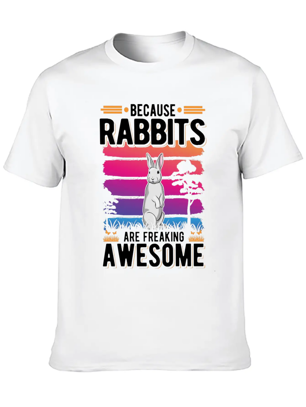 Rabbit Gift Bunny Stylish Everyday T-Shirt – Unisex Basic Cotton Tee