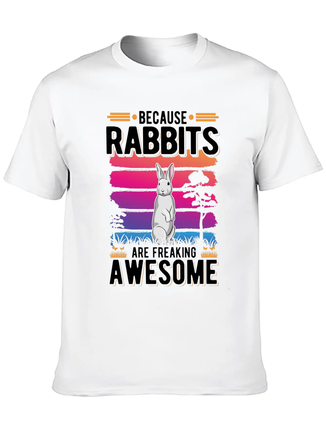 Rabbit Gift Bunny Stylish Everyday T-Shirt – Unisex Basic Cotton Tee