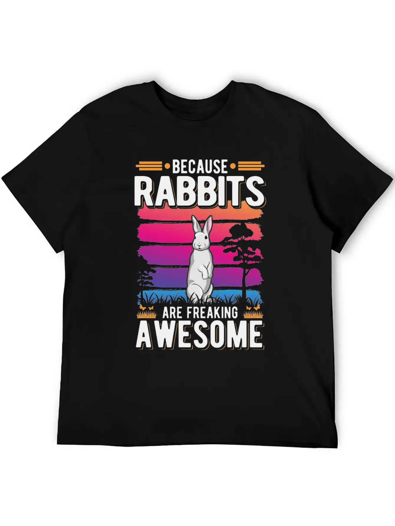 Rabbit Gift Bunny Stylish Everyday T-Shirt – Unisex Basic Cotton Tee