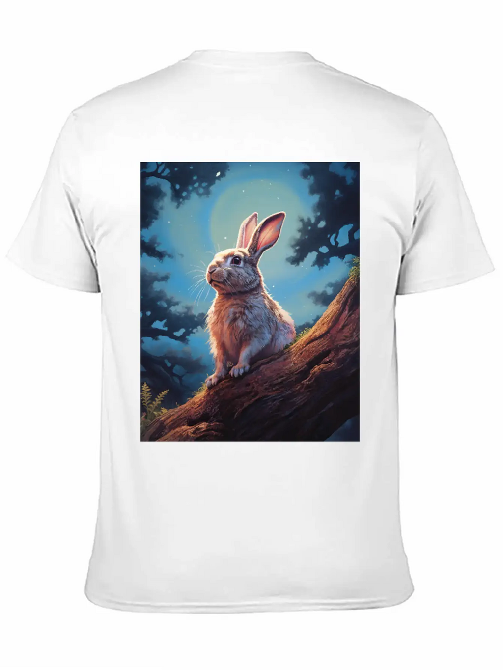 Rabbit In The Forest Hare Unisex Casual T-Shirt – Clean Design For Daily Comfort