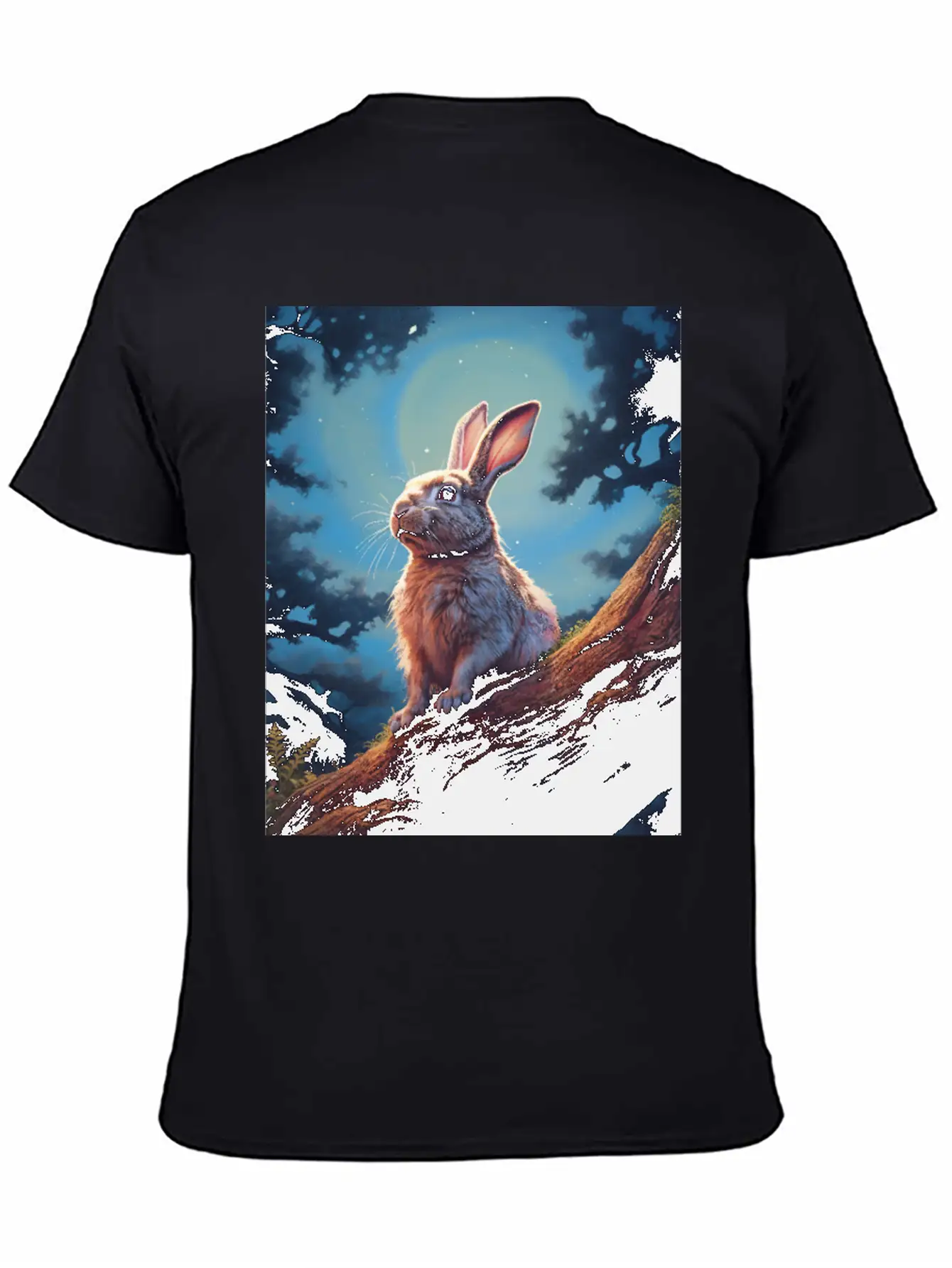 Rabbit In The Forest Hare Unisex Casual T-Shirt – Clean Design For Daily Comfort