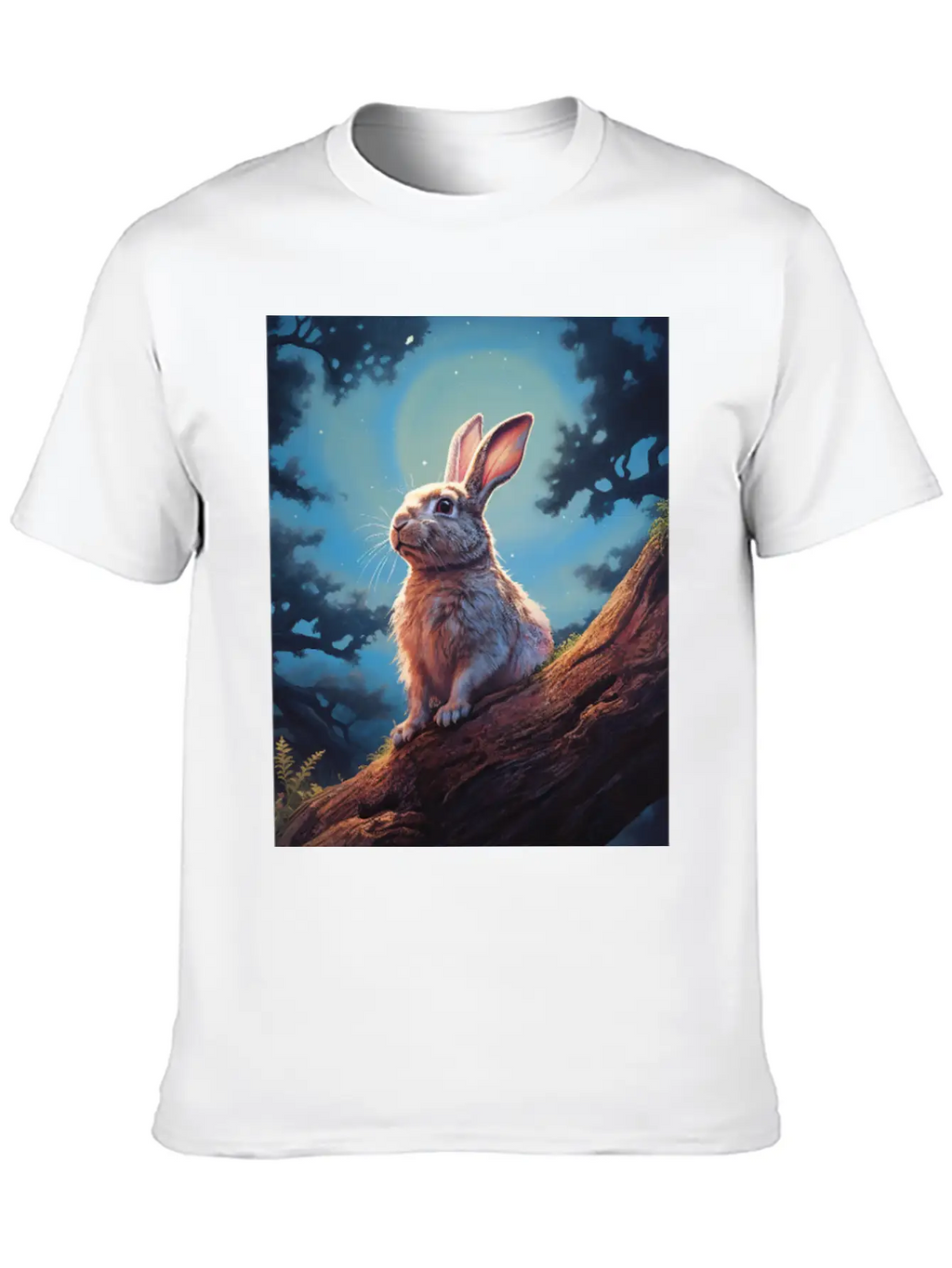 Rabbit In The Forest Hare Unisex Casual T-Shirt – Clean Design For Daily Comfort