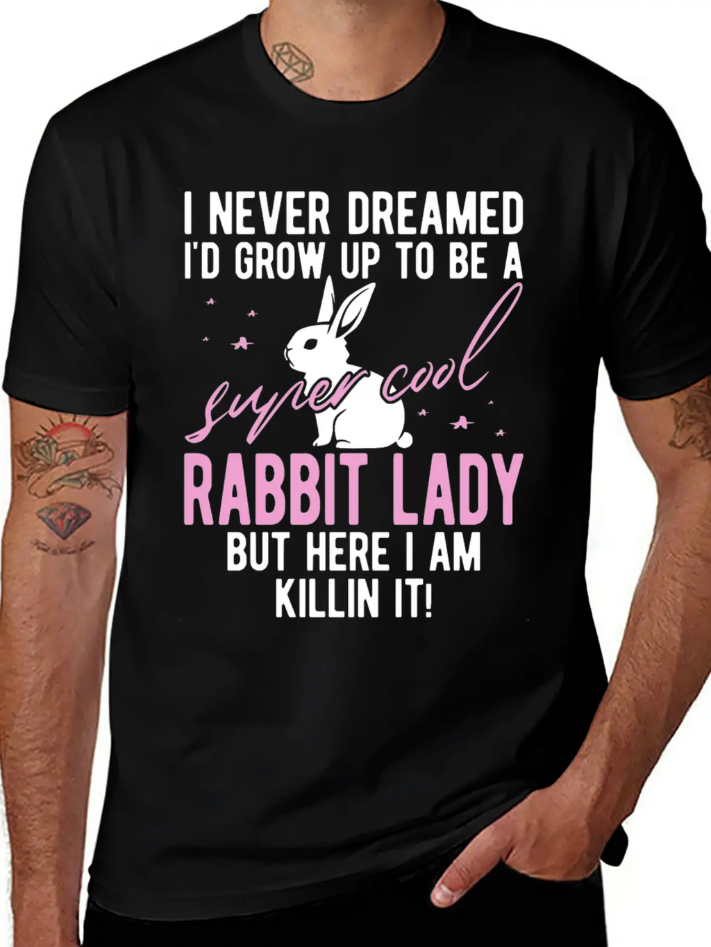 Rabbit Mom Rabbit Gift Rabbit Holder Essential Cotton Tee For Daily Outfits – Unisex Style