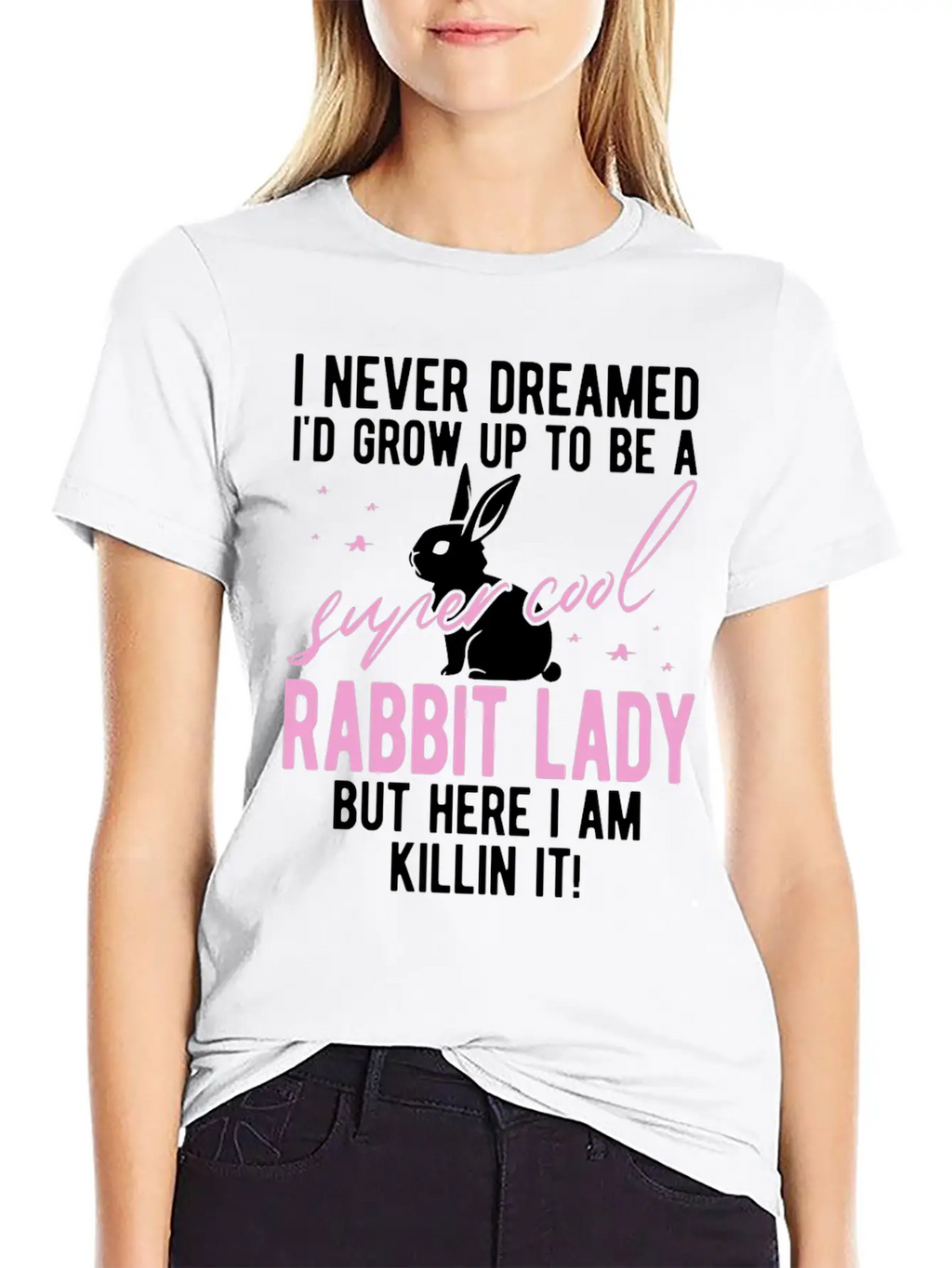 Rabbit Mom Rabbit Gift Rabbit Holder Essential Cotton Tee For Daily Outfits – Unisex Style