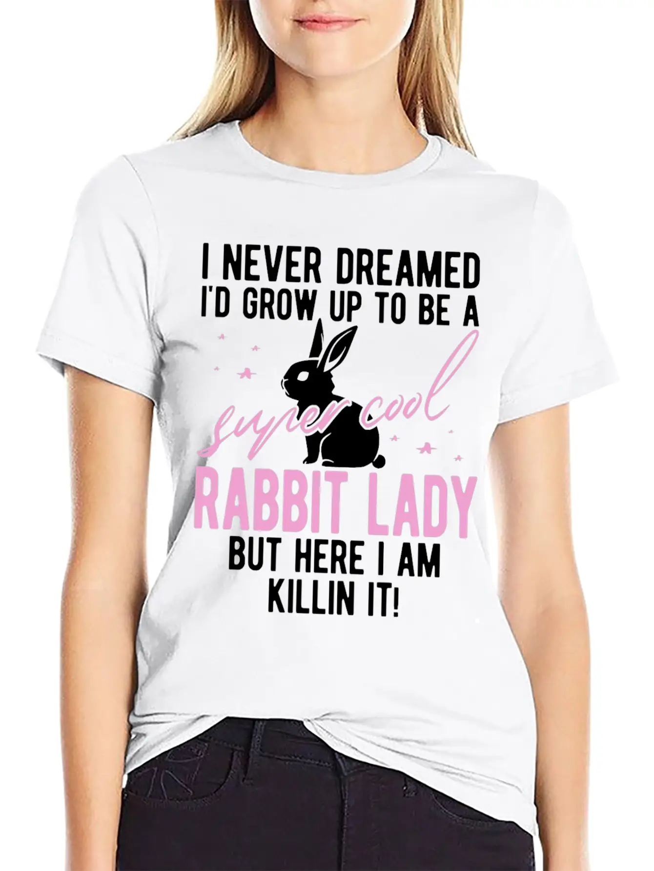 Rabbit Mom Rabbit Gift Rabbit Holder Essential Cotton Tee For Daily Outfits – Unisex Style