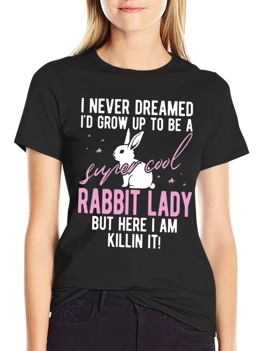 Rabbit Mom Rabbit Gift Rabbit Holder Essential Cotton Tee For Daily Outfits – Unisex Style