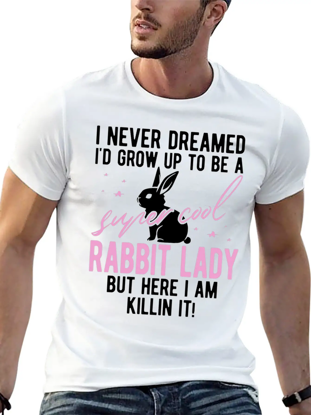 Rabbit Mom Rabbit Gift Rabbit Holder Essential Cotton Tee For Daily Outfits – Unisex Style