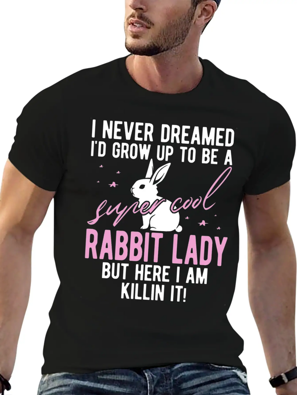 Rabbit Mom Rabbit Gift Rabbit Holder Essential Cotton Tee For Daily Outfits – Unisex Style
