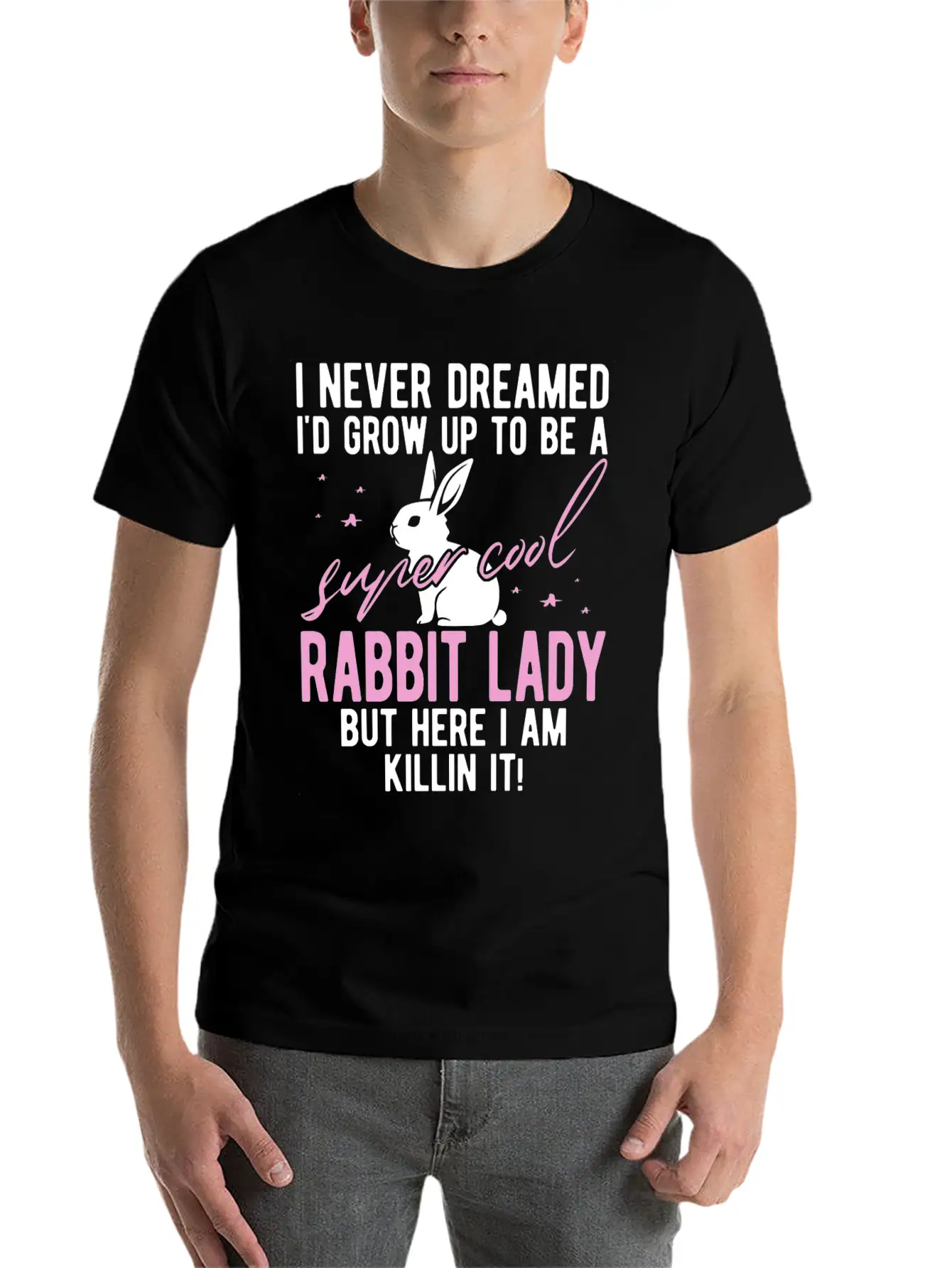 Rabbit Mom Rabbit Gift Rabbit Holder Essential Cotton Tee For Daily Outfits – Unisex Style