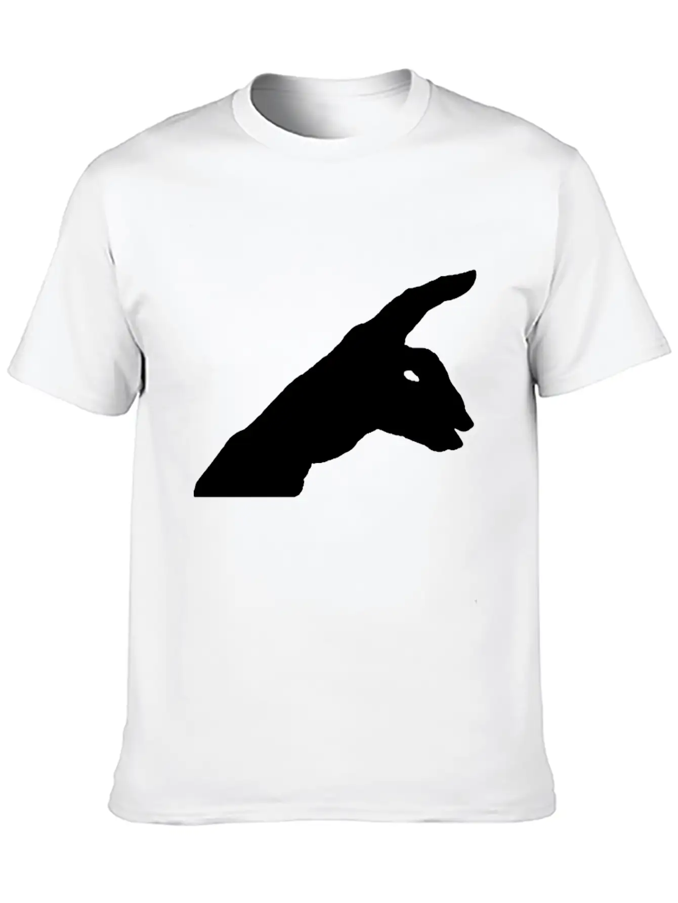 Rabbit Shadow Unisex Casual T-Shirt – Clean Design For Daily Comfort
