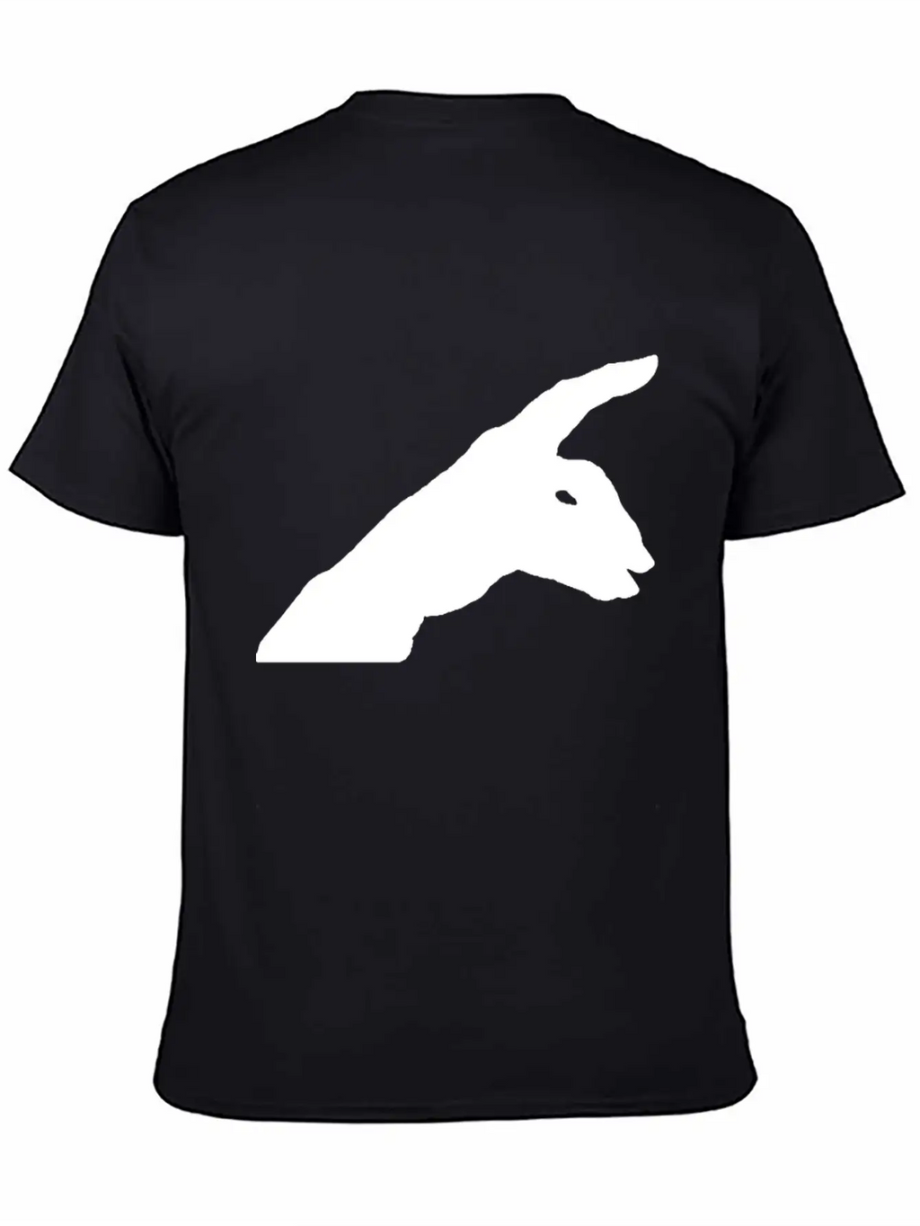 Rabbit Shadow Unisex Casual T-Shirt – Clean Design For Daily Comfort