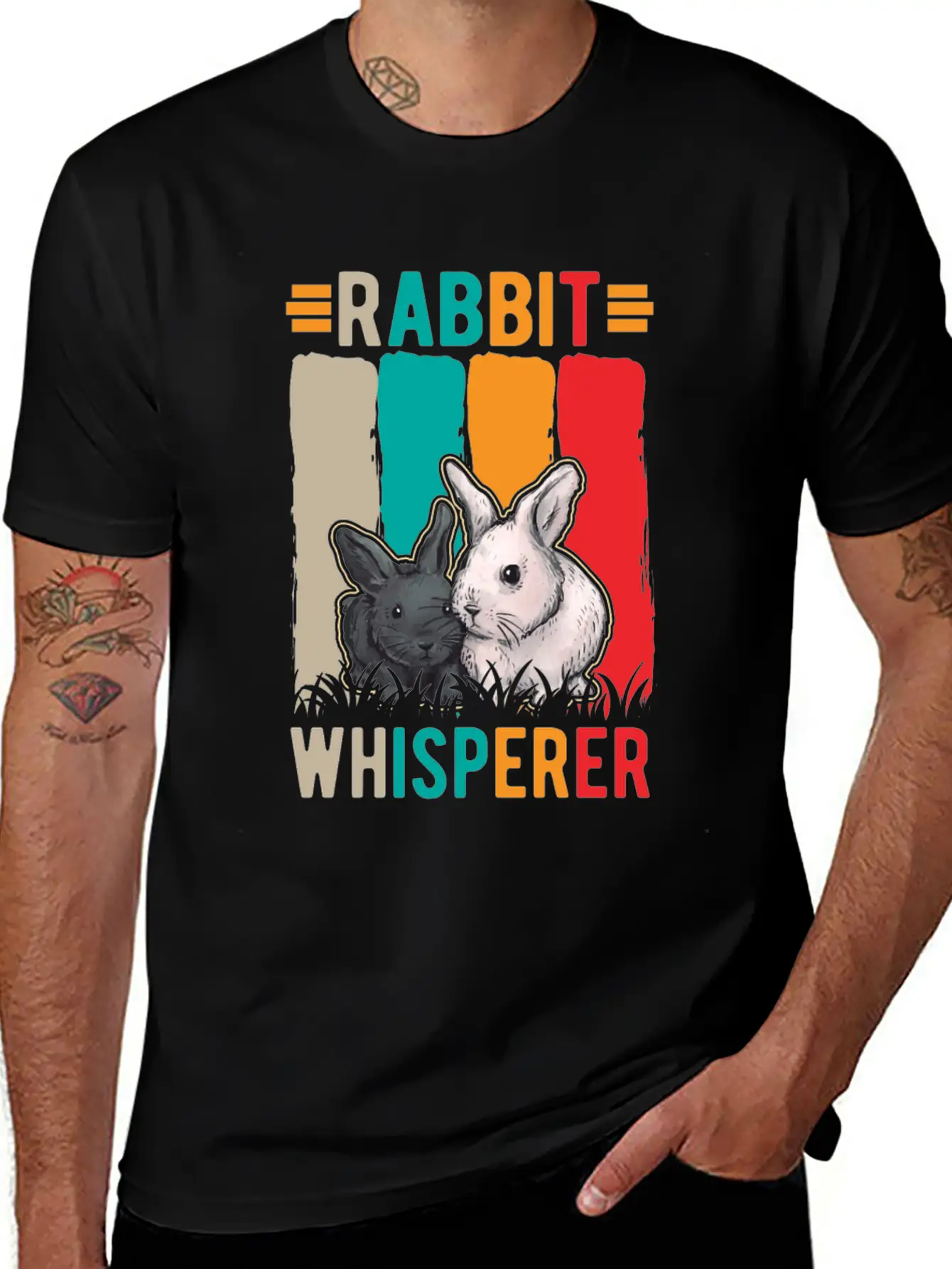 Rabbit Whisperer Unisex Casual T-Shirt – Clean Design For Daily Comfort