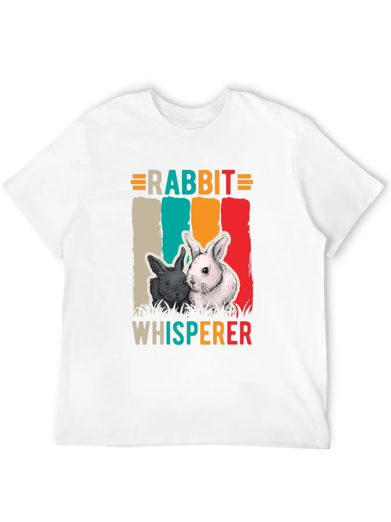 Rabbit Whisperer Unisex Casual T-Shirt – Clean Design For Daily Comfort