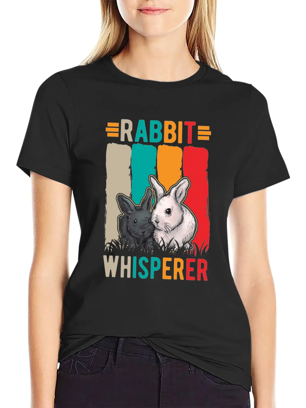 Rabbit Whisperer Unisex Casual T-Shirt – Clean Design For Daily Comfort