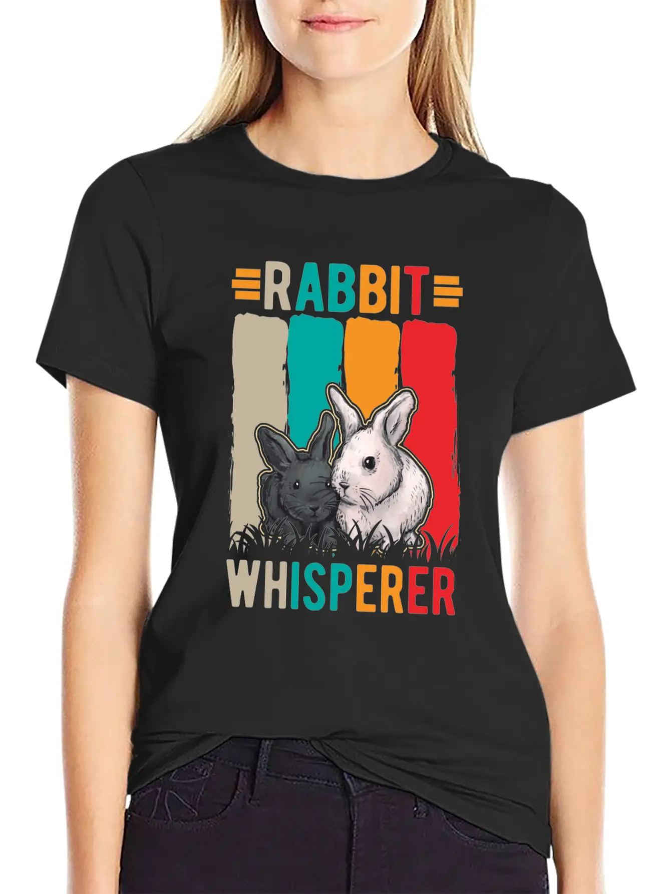 Rabbit Whisperer Unisex Casual T-Shirt – Clean Design For Daily Comfort