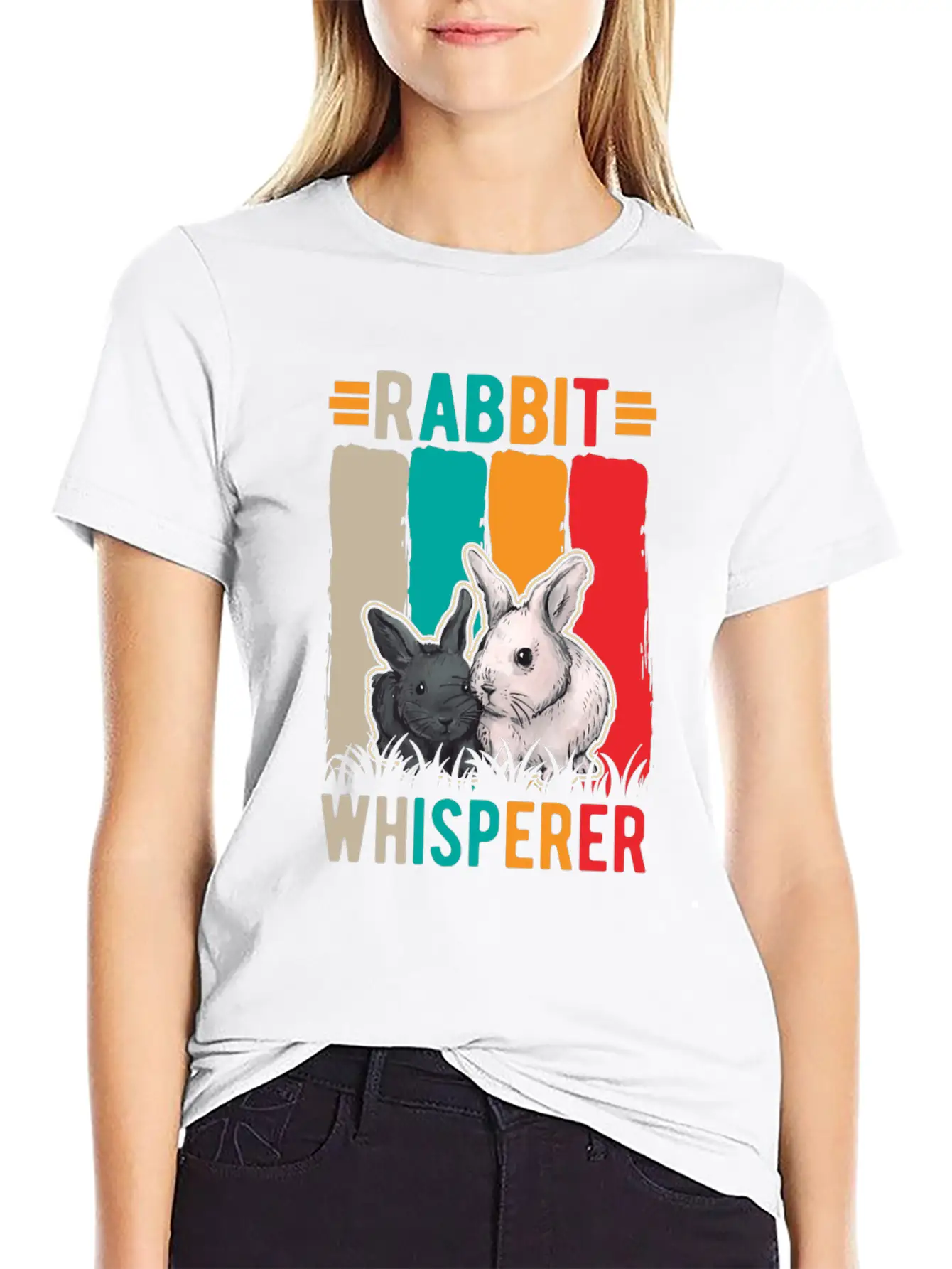 Rabbit Whisperer Unisex Casual T-Shirt – Clean Design For Daily Comfort