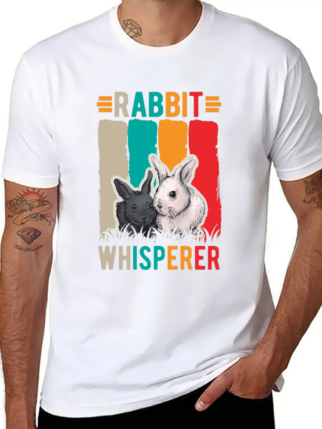Rabbit Whisperer Unisex Casual T-Shirt – Clean Design For Daily Comfort