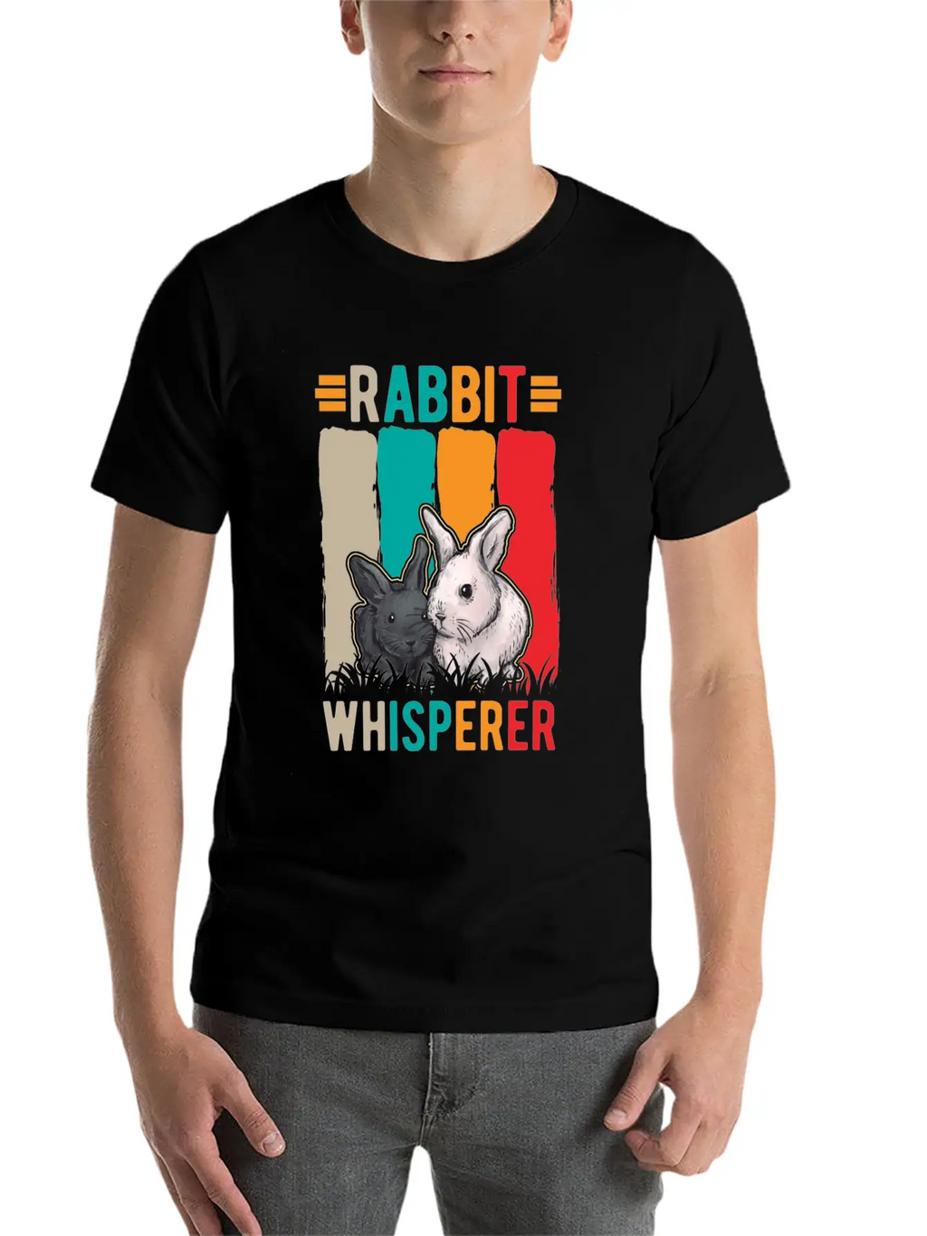 Rabbit Whisperer Unisex Casual T-Shirt – Clean Design For Daily Comfort