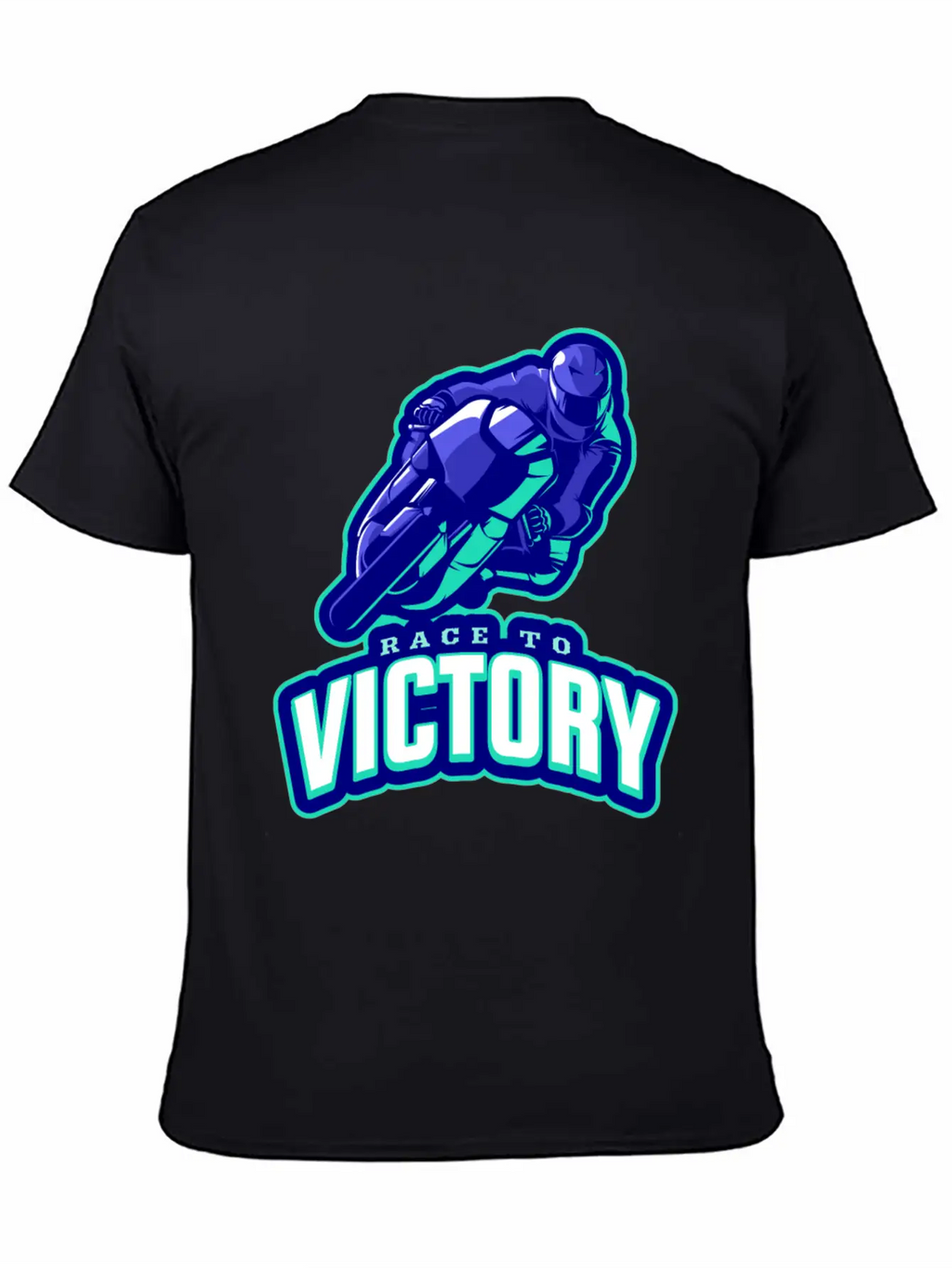 Race To Victory | Motorcycle Racing Sports Casual Graphic T-Shirt – Simple And Comfortable Daily Wear