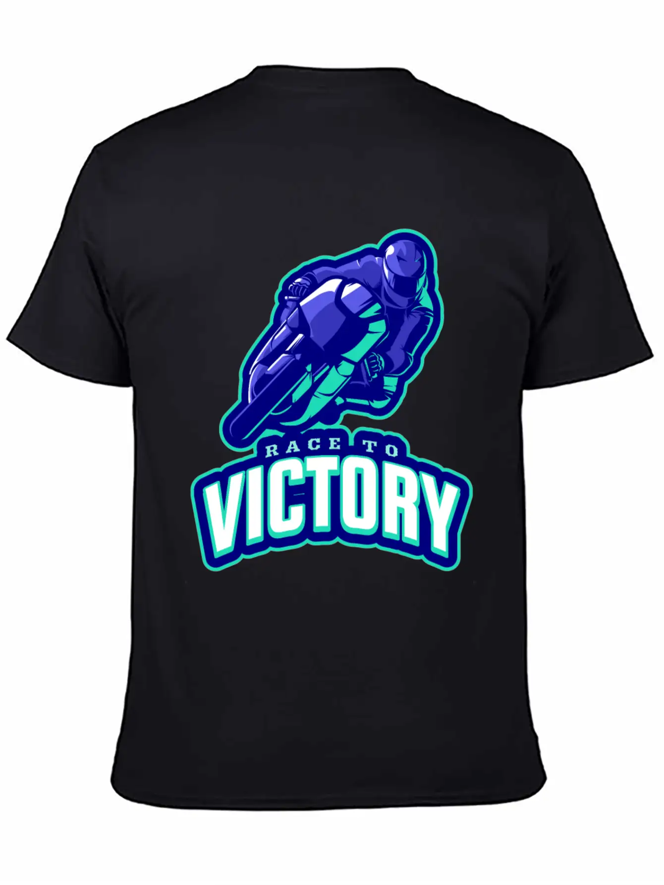 Race To Victory | Motorcycle Racing Sports Casual Graphic T-Shirt – Simple And Comfortable Daily Wear