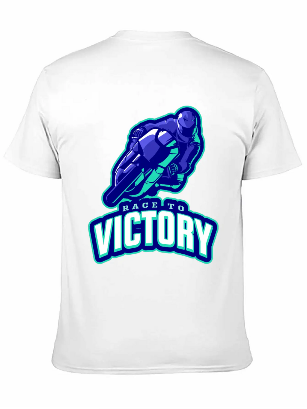 Race To Victory | Motorcycle Racing Sports Casual Graphic T-Shirt – Simple And Comfortable Daily Wear
