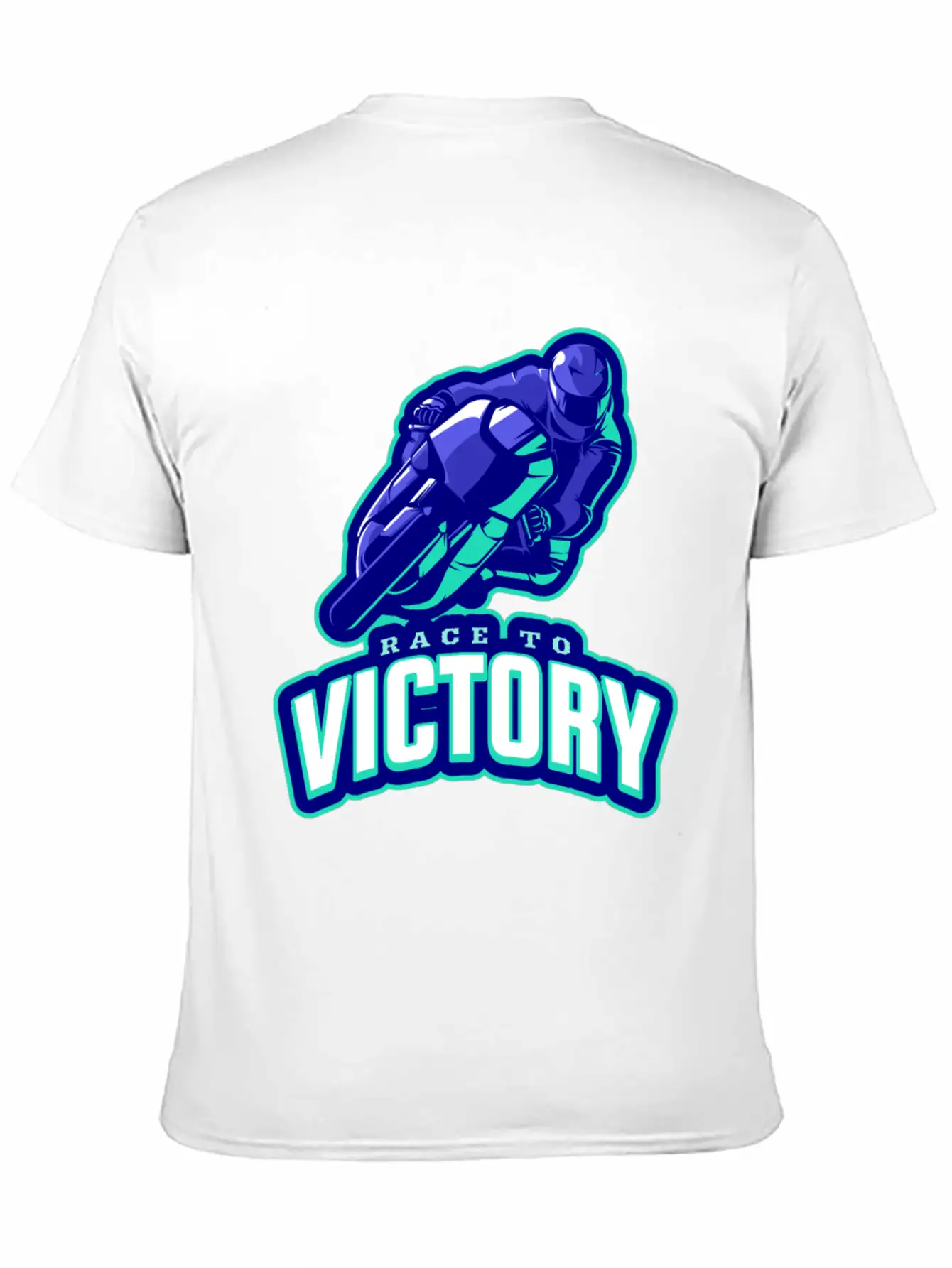 Race To Victory | Motorcycle Racing Sports Casual Graphic T-Shirt – Simple And Comfortable Daily Wear