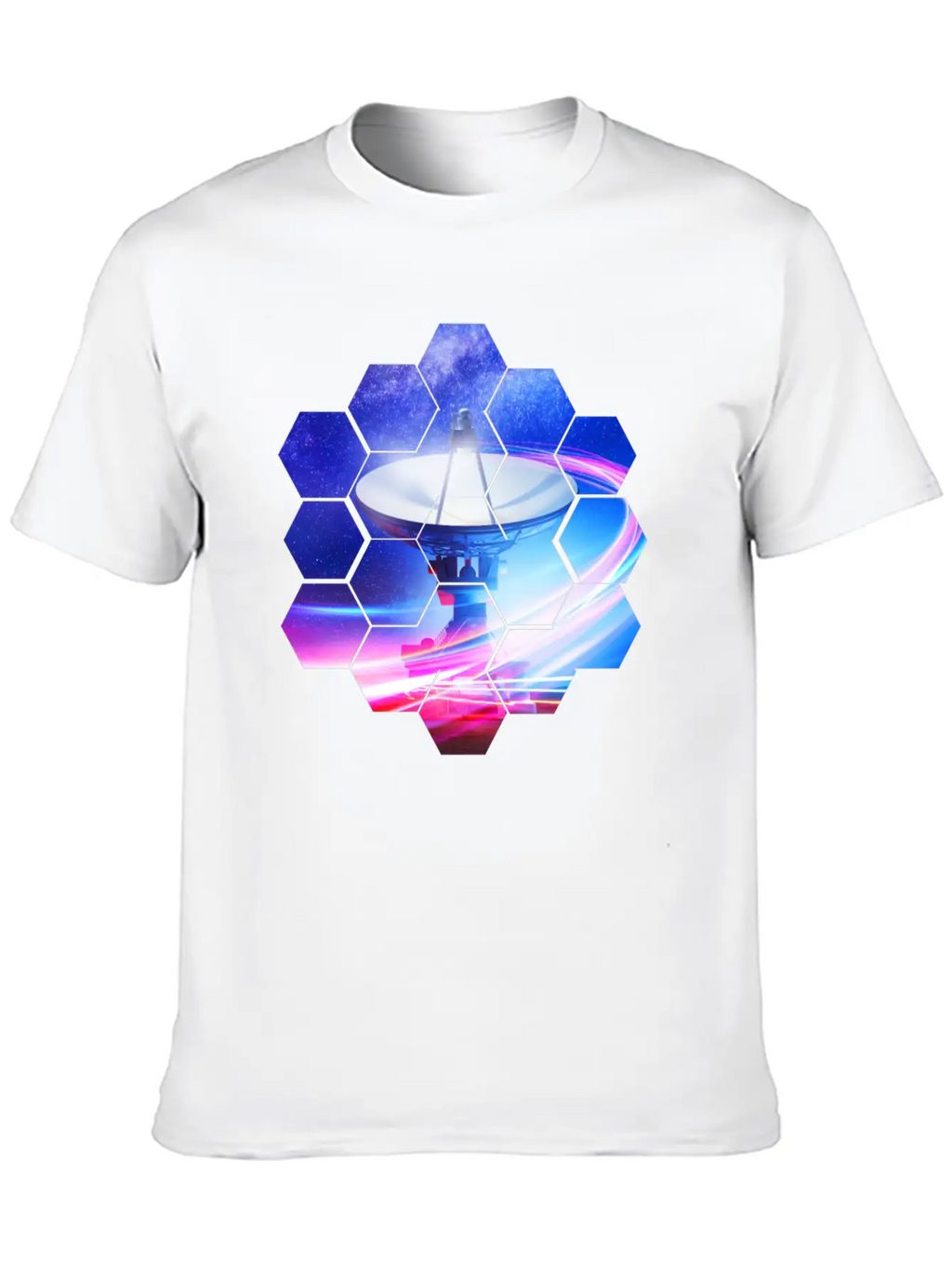 Radio Telescope: Neon Light Stylish Everyday T-Shirt – Unisex Basic Cotton Tee