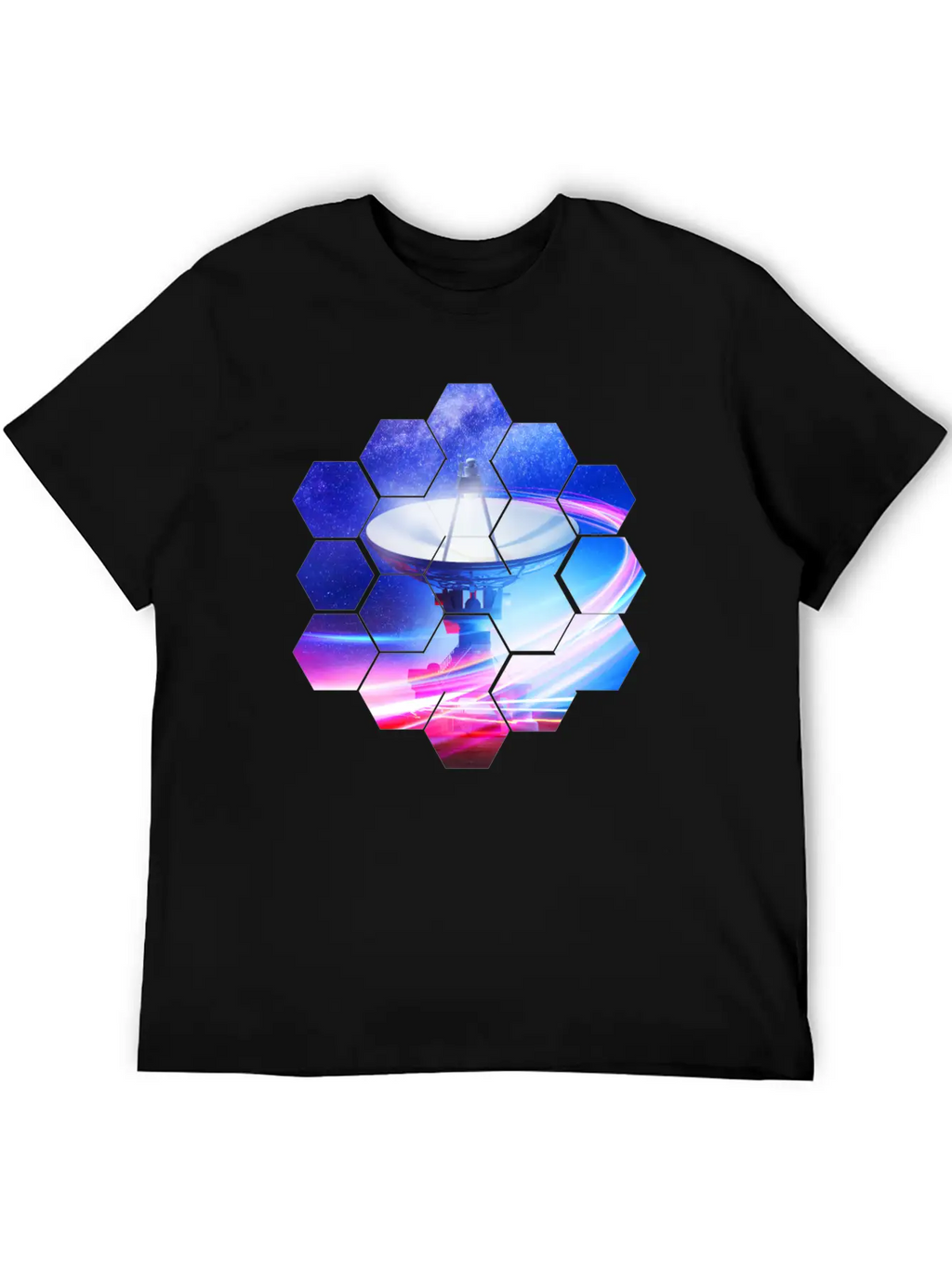 Radio Telescope: Neon Light Stylish Everyday T-Shirt – Unisex Basic Cotton Tee