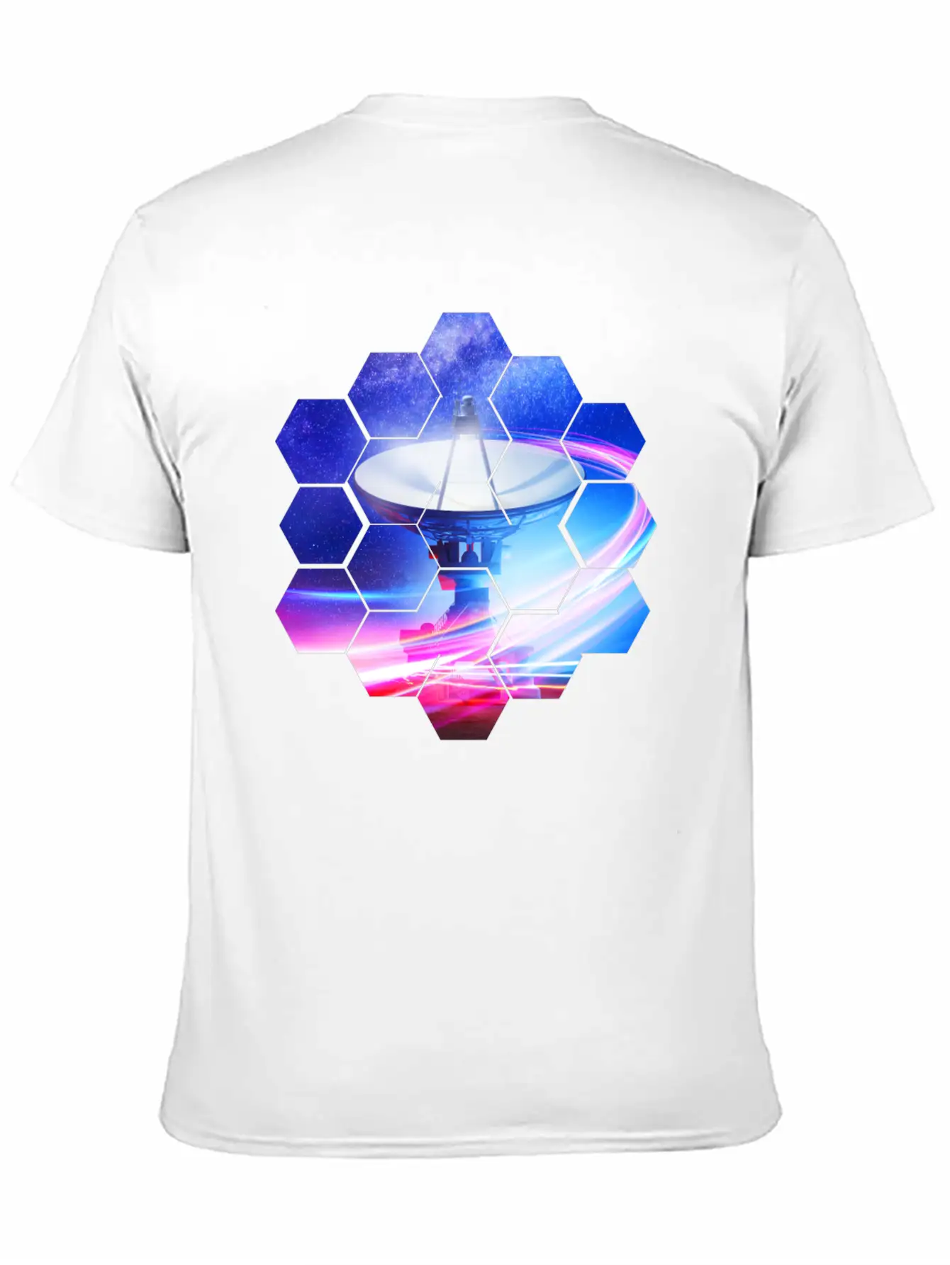 Radio Telescope: Neon Light Stylish Everyday T-Shirt – Unisex Basic Cotton Tee