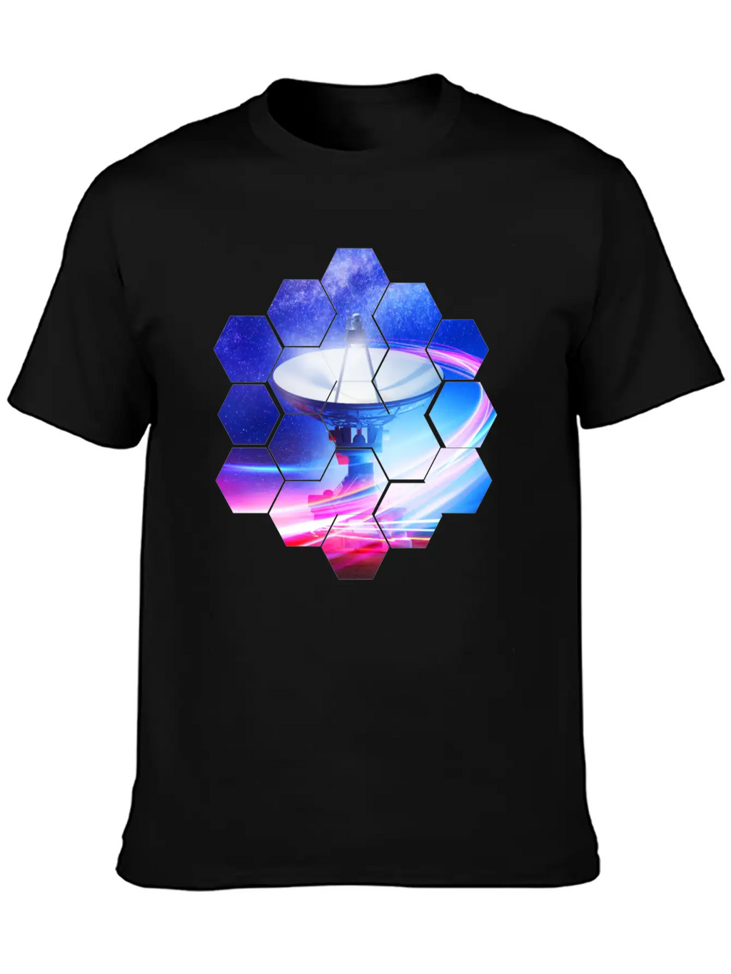 Radio Telescope: Neon Light Stylish Everyday T-Shirt – Unisex Basic Cotton Tee