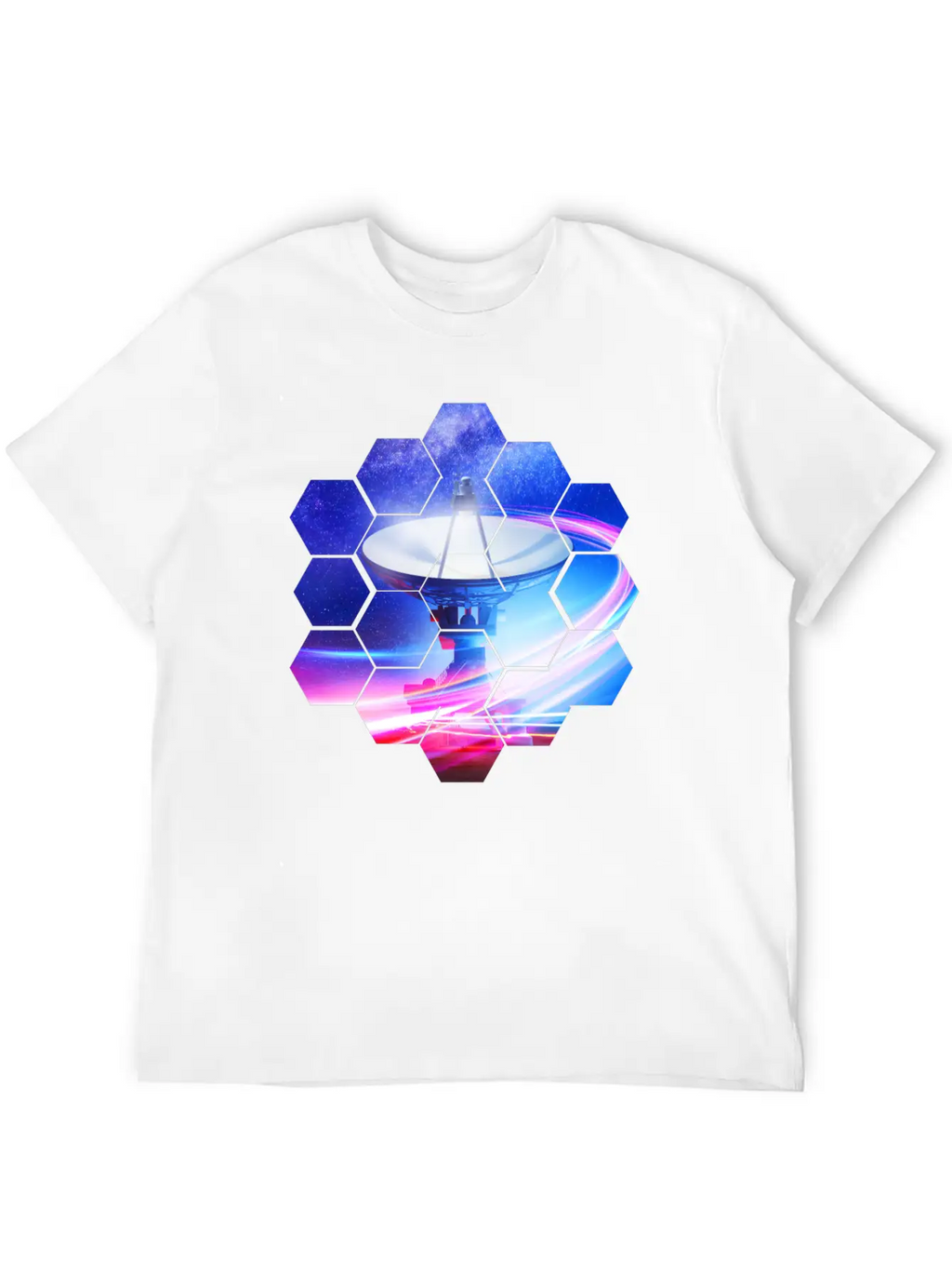 Radio Telescope: Neon Light Stylish Everyday T-Shirt – Unisex Basic Cotton Tee