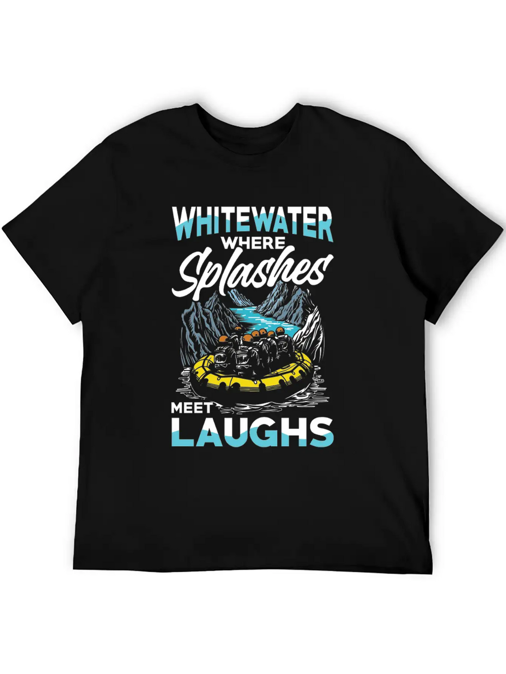Rafting Adventure: Whitewater Where Splashes Meet Unisex Casual T-Shirt – Clean Design For Daily Comfort