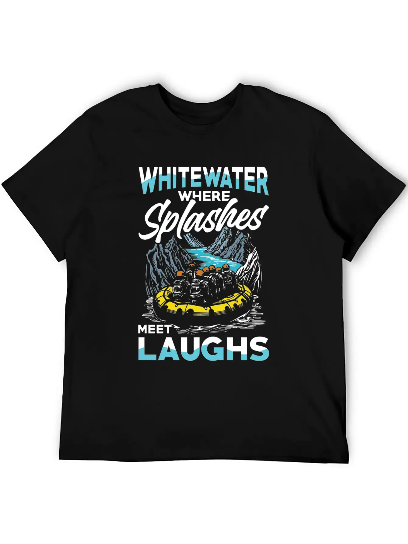 Rafting Adventure: Whitewater Where Splashes Meet Unisex Casual T-Shirt – Clean Design For Daily Comfort