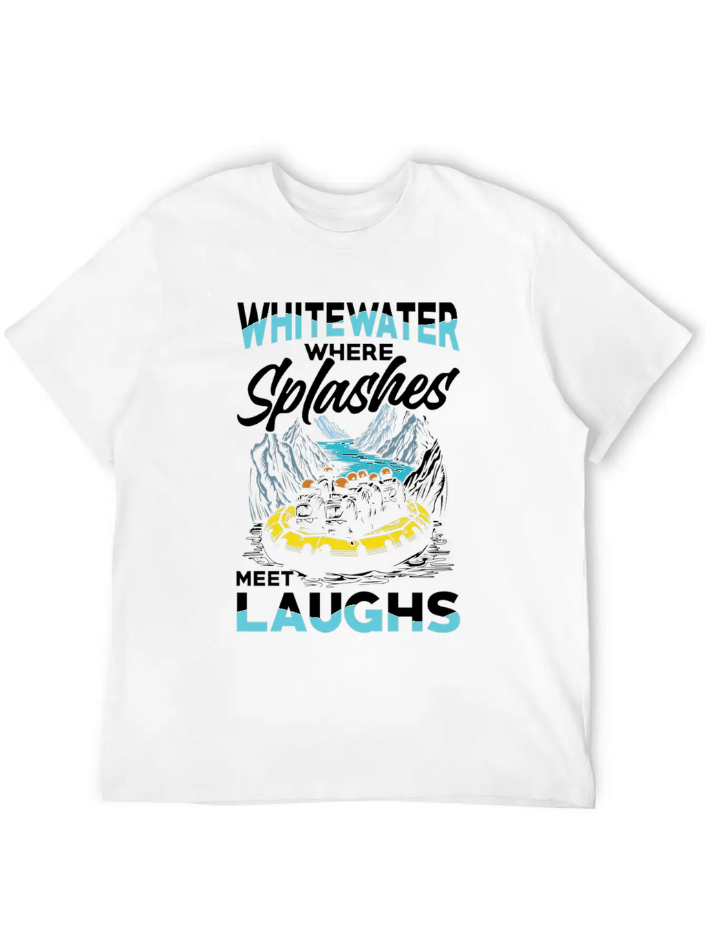 Rafting Adventure: Whitewater Where Splashes Meet Unisex Casual T-Shirt – Clean Design For Daily Comfort