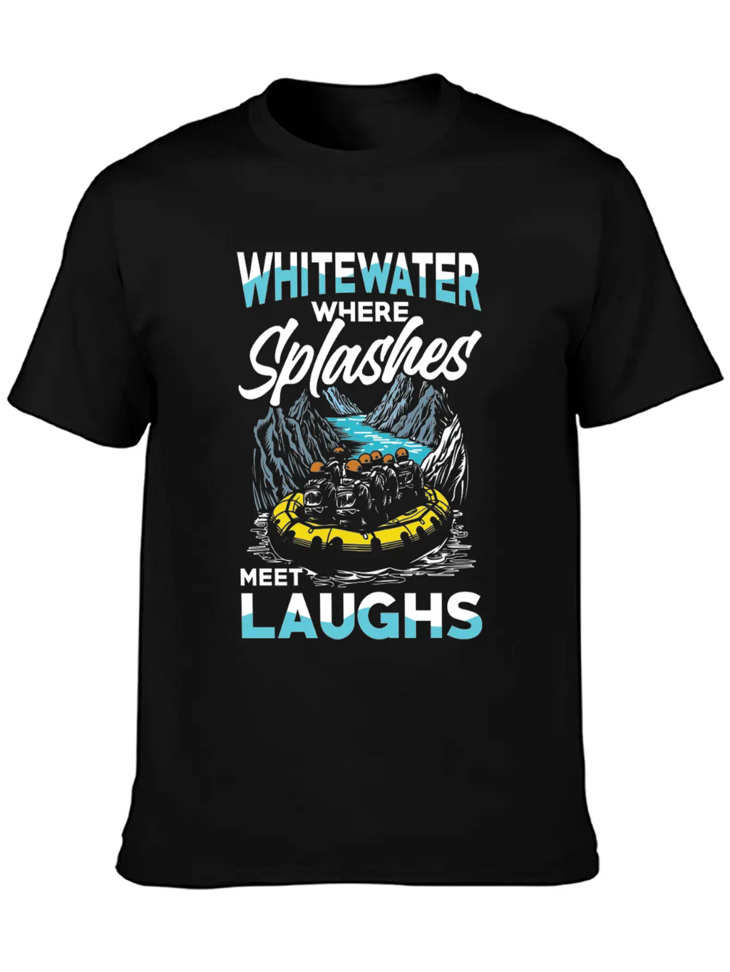 Rafting Adventure: Whitewater Where Splashes Meet Unisex Casual T-Shirt – Clean Design For Daily Comfort