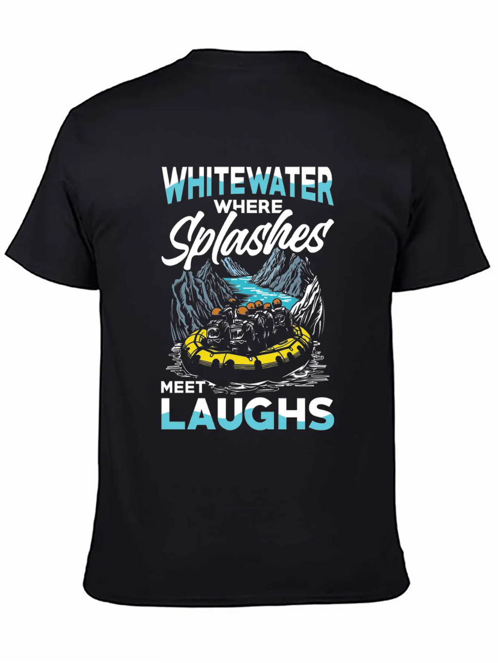 Rafting Adventure: Whitewater Where Splashes Meet Unisex Casual T-Shirt – Clean Design For Daily Comfort