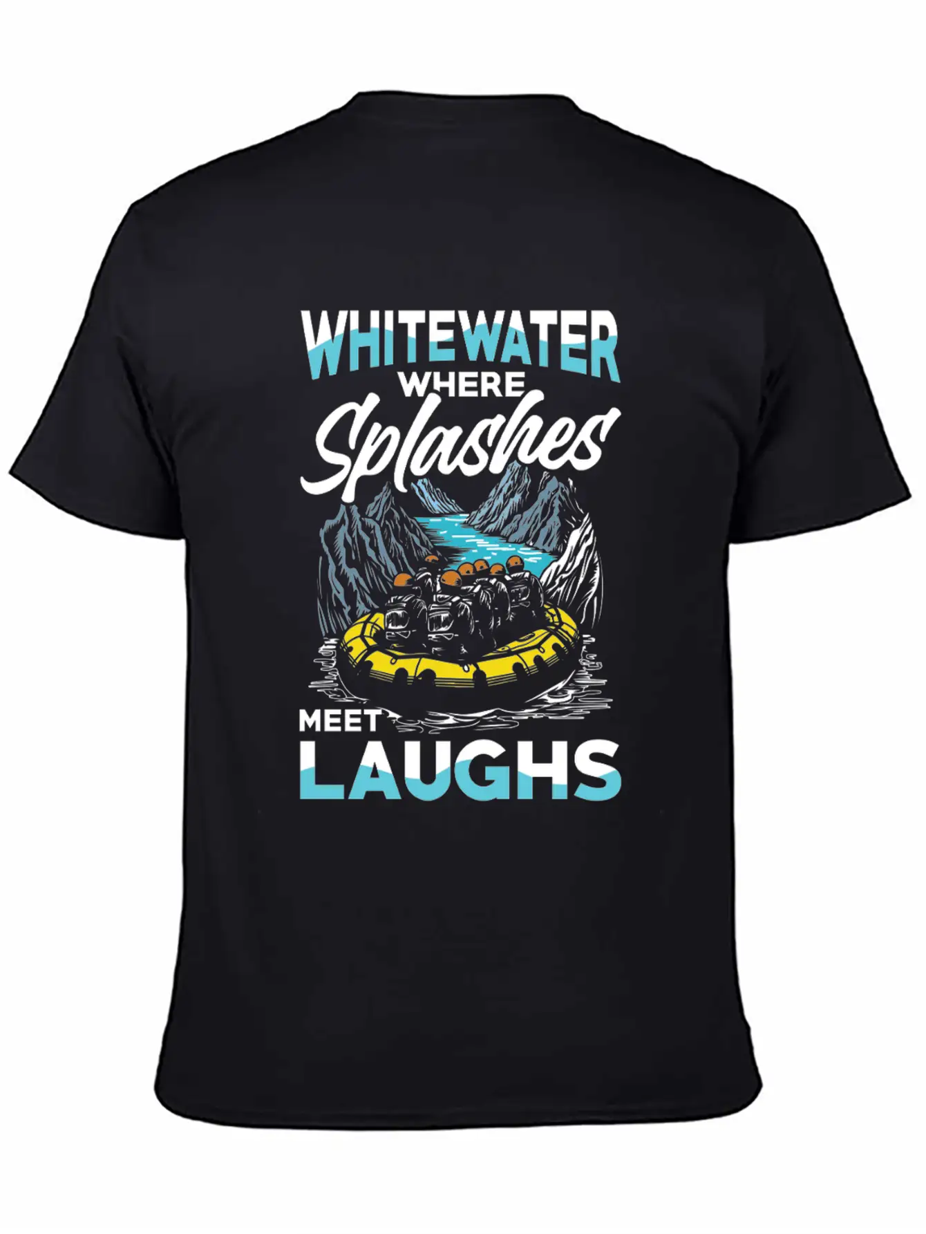 Rafting Adventure: Whitewater Where Splashes Meet Unisex Casual T-Shirt – Clean Design For Daily Comfort
