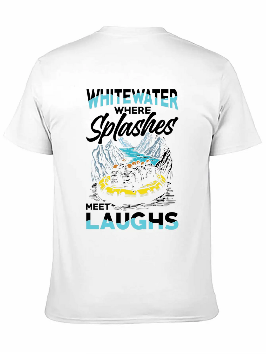 Rafting Adventure: Whitewater Where Splashes Meet Unisex Casual T-Shirt – Clean Design For Daily Comfort
