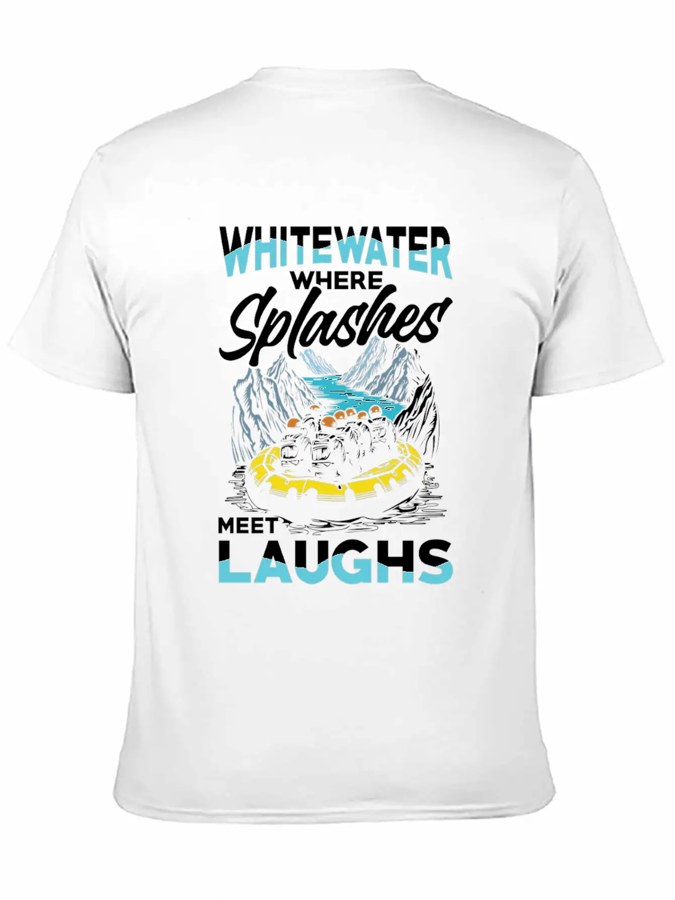 Rafting Adventure: Whitewater Where Splashes Meet Unisex Casual T-Shirt – Clean Design For Daily Comfort
